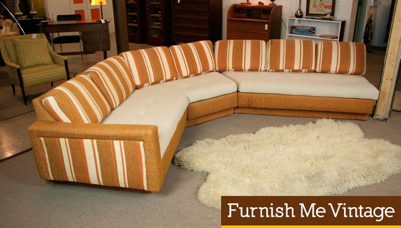 Retro sectional deals couch for sale