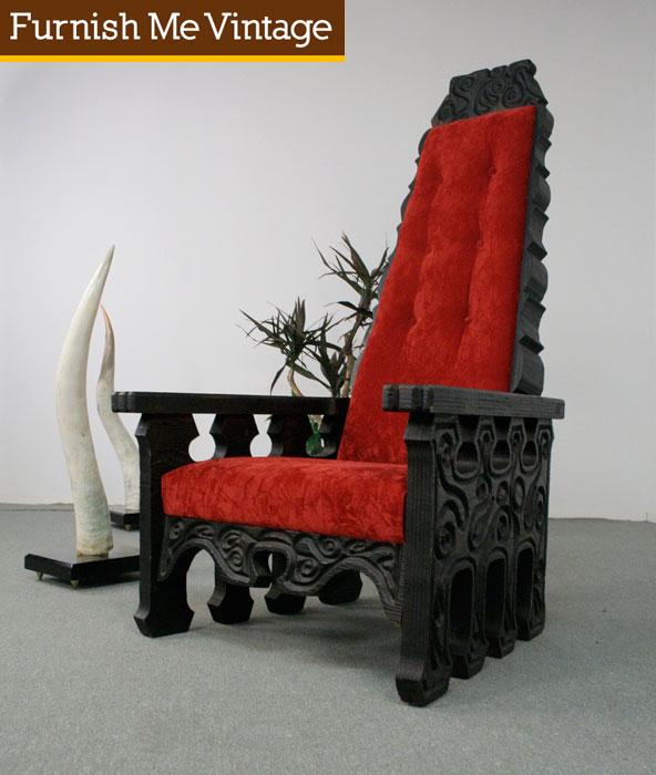 Vintage Gothic Throne Chair