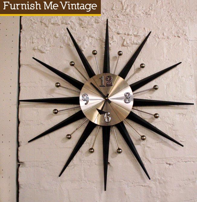 Elgin starburst wall clock sale