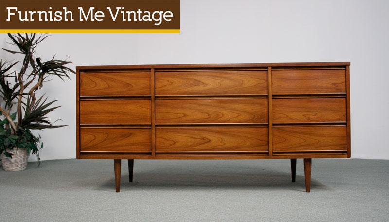 Mid Century Modern Harmony House Triple Dresser