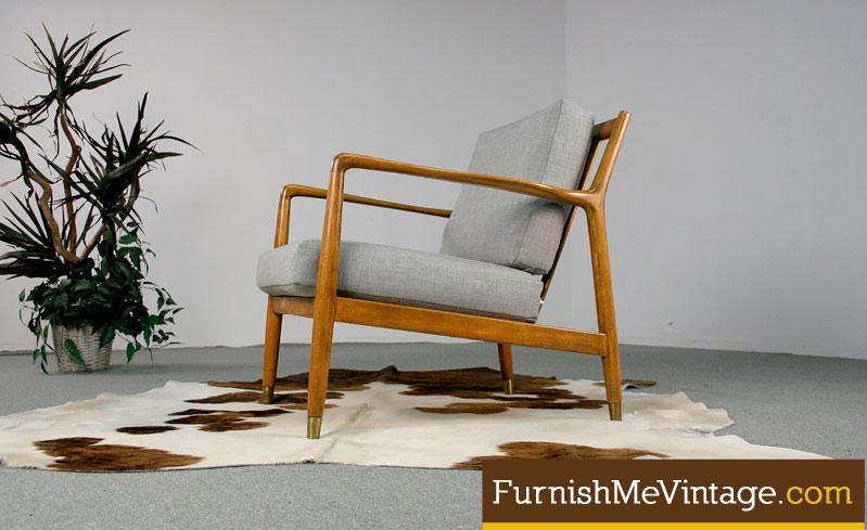 Mid Century Modern Folke Ohlsson For Dux Lounge Chair