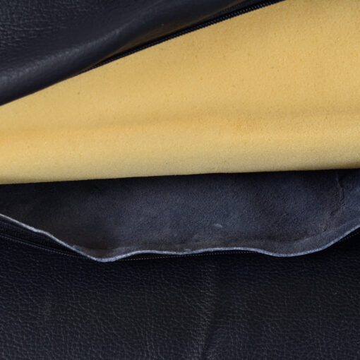 LeCorbusier LC4 Style Reproduction Black Leather Adjustable Chaise Lounge