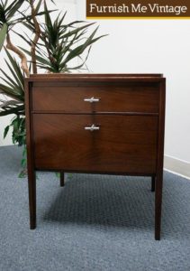 Widdicomb Fully Finished Mid Century End Table Draw Bridge Door