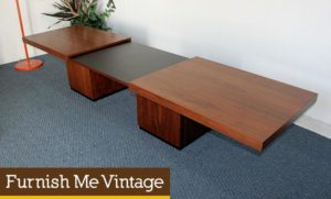 John Keal Expanding Mid Century Modern Large Coffee Table