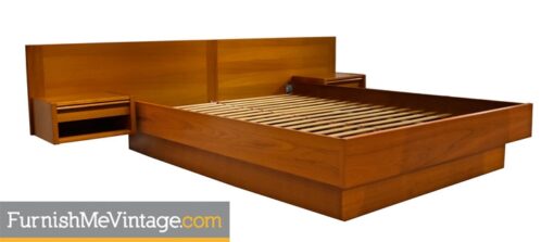 Danish Teak Queen Platform Bed by Jesper