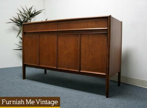 Drexel Parallel Mid Century Modern Walnut Credenza