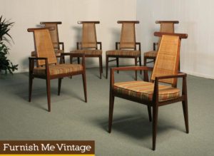 Six Foster McDavid Mid Century Modern Dining Chairs