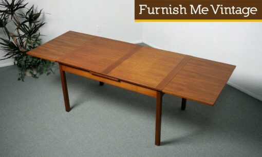 Long Danish Modern Teak Dining Table