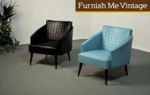 2 Mid Century Modern Retro Atomic Club Chairs