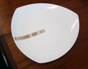 6 Designer Koliber Line Dinner Plates by Marzena Wolinska