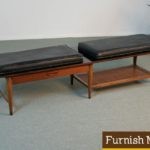 Long Mid Century Modern Atomic Era Bench