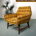 Vintage Risom Style Danish Modern Lounge Chair