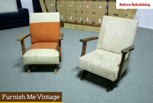 Before & After: Vintage Children’s Rocking Loungers