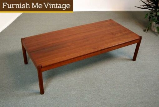 Mid Century Modern Kai Kristiansen Solid Teak Coffee Table