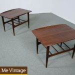 2 Mid Century Modern Danish Style End Tables