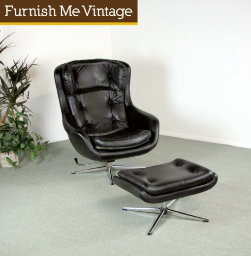 Large Selig Style Mid Century Modern Lounge Chair