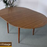 Mid Century Modern Circle/Oval Formica Dining Table