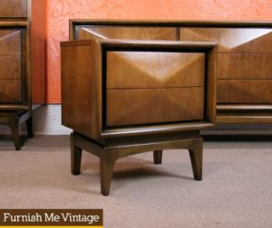 Vintage United Furniture 1950s Nightstand