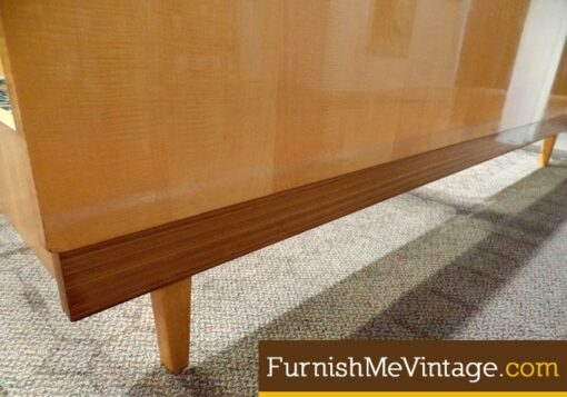 Mid Century Modern German Birch King Bed