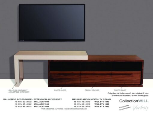 Verbois Will Expanding Contemporary TV Stand