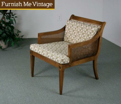 Vintage Mid Century Swag Leg Arm Chair