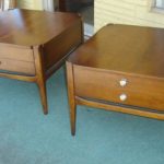 Large Mid Century Danish Style End Tables