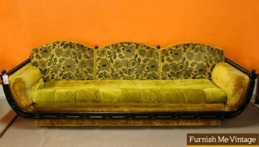 Retro Large 1960s  Mediterranean Sofa