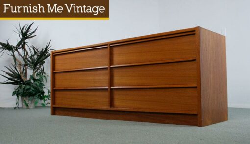 Danish Modern Teak Double Dresser