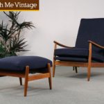 Mid Century Modern Milo Baughman Chair & Ottoman