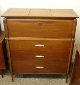 Mid Century Drexel Projection Bedroom Set by John Van Koert