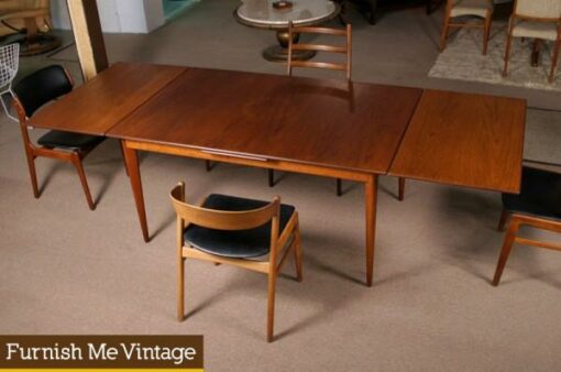 Mid Century Modern Swedish Teak Dining Table