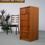 Vintage Danish Modern Slim Chest of Drawers