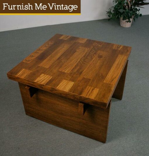 Vintage Brutalist End Table or Coffee Table