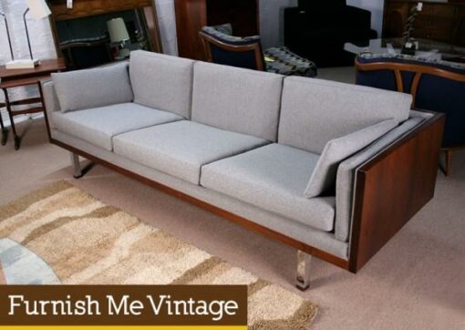 Mid Century Modern Milo Baughman Rosewood Sofa