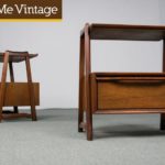 Mid Century Modern Asian Inspired Side Tables