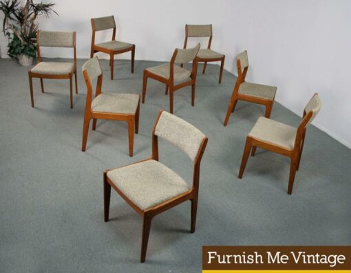 6 Scandinavia Woodworks Danish Modern Dining Chairs