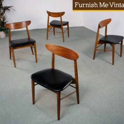 4 Mid Century Modern Stanley Dining Chairs