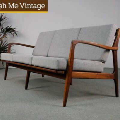 Restored Danish Style Mid Century Modern Sofa