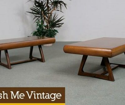 2 Retro Mini Benches or End Tables