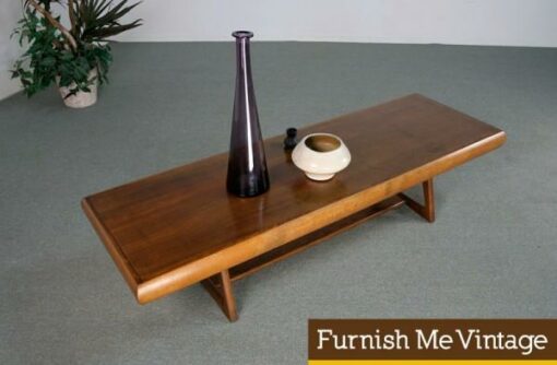 Long Mid Century Modern Bench or Coffee Table