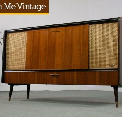 Retro Grundig Stereo Console with Record Player