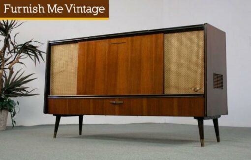 Retro Grundig Stereo Console with Record Player