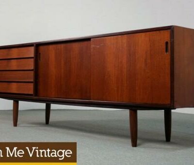 Arne Vodder Mid Century Modern Danish Teak Credenza