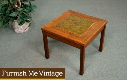 Mid Century Modern Brown Saltman End Table