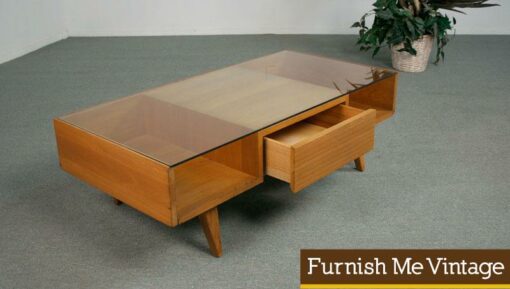 Mid Century Modern Blond Coffee Table