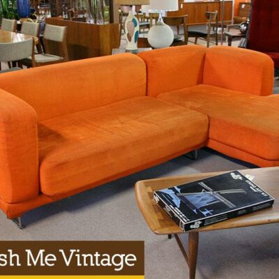 Contemporary Used Orange Sofa Sectional