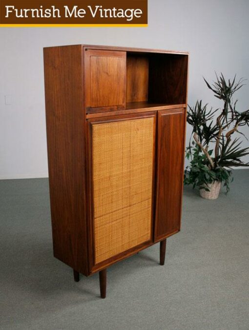 Mid Century Modern Enclosed Bookcase