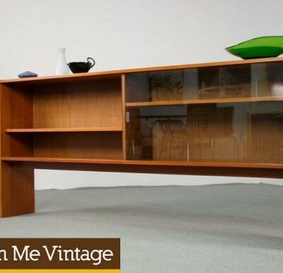 Danish Modern Teak Display Case Cabinet