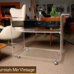 Retro Lucite Bar Serving Cart