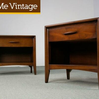 2 Mid Century Modern Broyhill Emphasis Nightstands